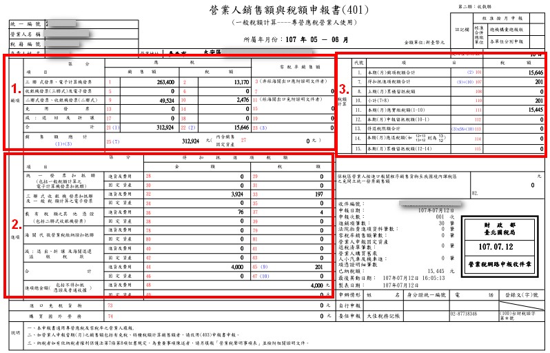 營業稅申報完成後該如何看401表？成立公司後老闆的第一課。