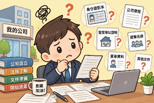 開公司（公司登記）需要準備哪些文件？創業老闆必需要知道的事。